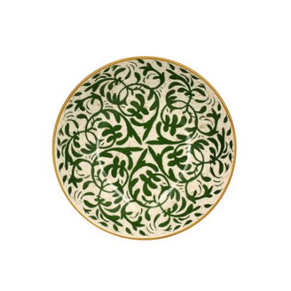 Image de Coupelle Héraclée 500 ml en grès décor vert - Lot de 12 - Novastyl 