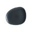Image de Assiette plate vago Graphite 24 cm en porcelaine noire - Lot de 12 - Bonna