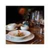 Image de Assiette plate 28,5 cm Urus en porcelaine bleu et blanche - Lot de 4 - Ogo living 