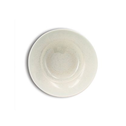 Image de Assiette creuse 20 cm Urus en porcelaine bleu et blanche - Lot de 4 - Ogo living 