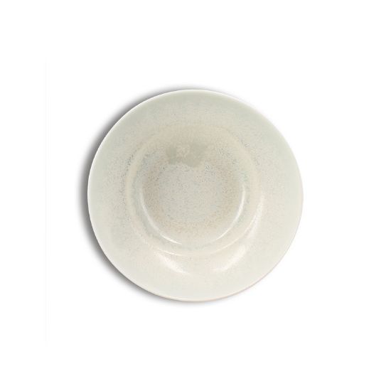 Image de Assiette creuse 20 cm Urus en porcelaine bleu et blanche - Lot de 4 - Ogo living 