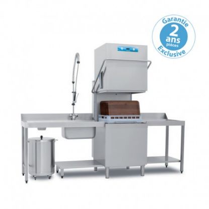 Image de Lave-vaisselle à capot ELETTROBAR Niagara - Panier 500 x 600 mm - Ouverture de capot 465 mm