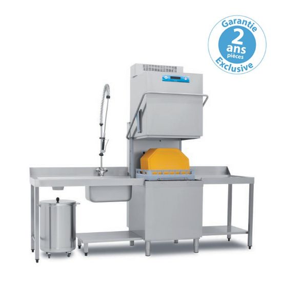 Image de Lave-vaisselle à capot ELETTROBAR River avec condenseur de buées - Panier 500 x 600 mm - Ouverture de capot 465 mm