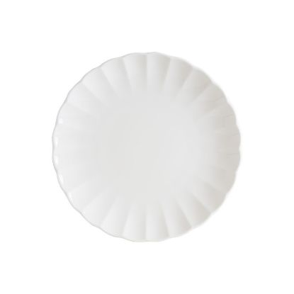 Image de Assiette plate East White 27 cm en porcelaine - Lot de 12 - Bonna