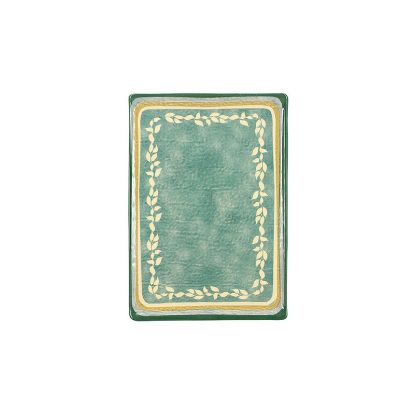 Image de Plat rectangle Capria 24x17 cm en faïence vert- Lot de 12 - Novastyl