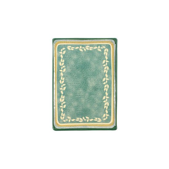 Image de Plat rectangle Capria 24x17 cm en faïence vert- Lot de 12 - Novastyl