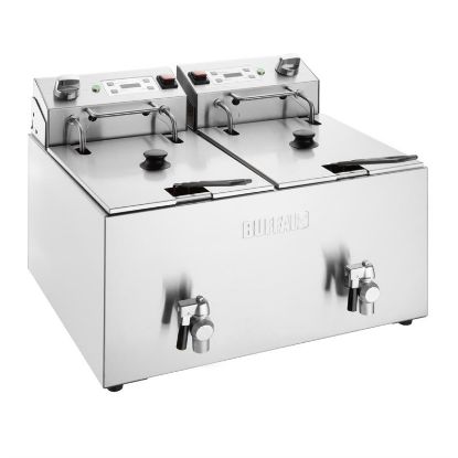 Image de Friteuse double avec minuterie 2x8L - BUFFALO