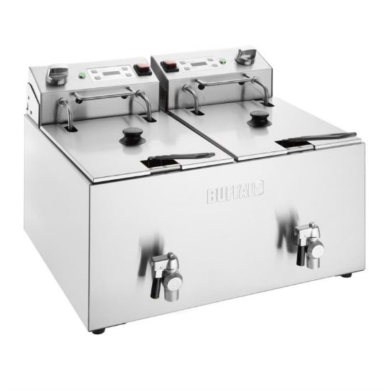 Image de Friteuse double avec minuterie 2x8L - BUFFALO