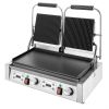 Image de Grill de contact double plaque supérieure rainurée et inférieure lisse - BUFFALO