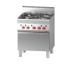 Image de Fourneau 4 feux sur four gaz 650/700 - GASTRO M