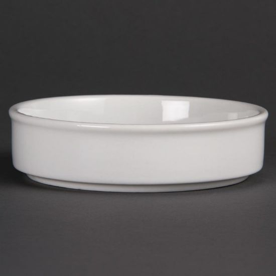 Image de Plats empilables blancs Tapas 134mm Lot de 6 - Olympia